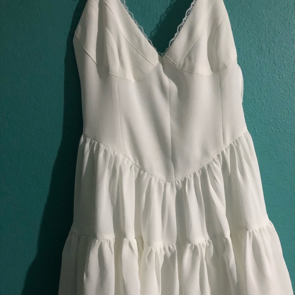 White Tigermist Skater Dress